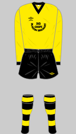 burton albion fc aug-december 1984