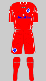 stranraer fc 2010-11 away kit