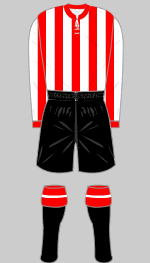 sunderland fc 1924-26 strip