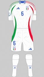 italy euro 24 white kit